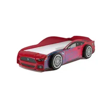 Vipack Kinderbett Autobett Power 90 x 200 cm MDF rot