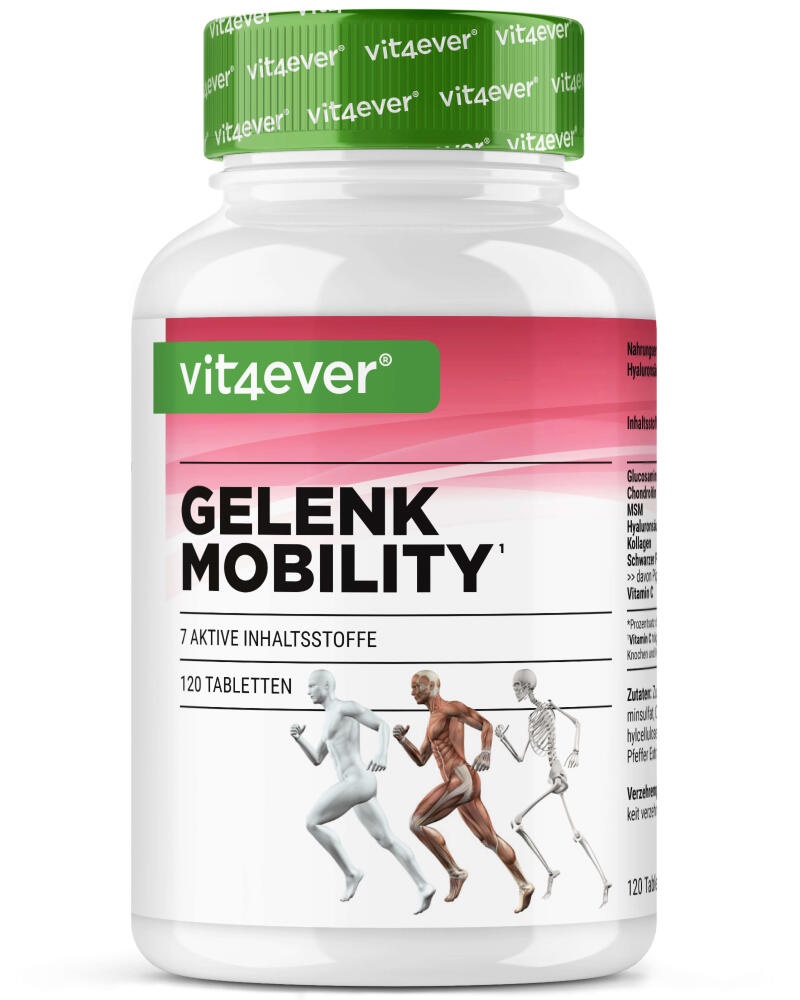 Gelenk Mobility - 120 Tabletten - 4000 mg pro Tagesportion - 7 Inhaltsstoffe