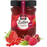 Schwartau Extra 3 Beeren, Konfitüre ohne Stücke & ohne Kerne, 340g