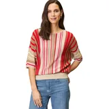 Zero Oversized-Pullover gestreift 36, Patch CreamRed | 36