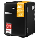 First Austria Retro Mini-Kühlschrank 40 l 0 mm hoch Schwarz