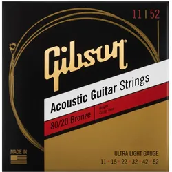 Gibson SAG-BRW11 80/20 Bronze Acoustic 011-052