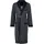 VOSSEN Bademantel mit Schalkragen in black & Gr. S