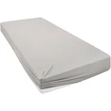 otto home Spannbettlaken Jersey-Elasthan 140 x 200 cm grau