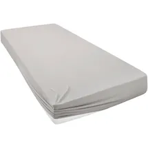 otto home Spannbettlaken Jersey-Elasthan 140 x 200 cm grau