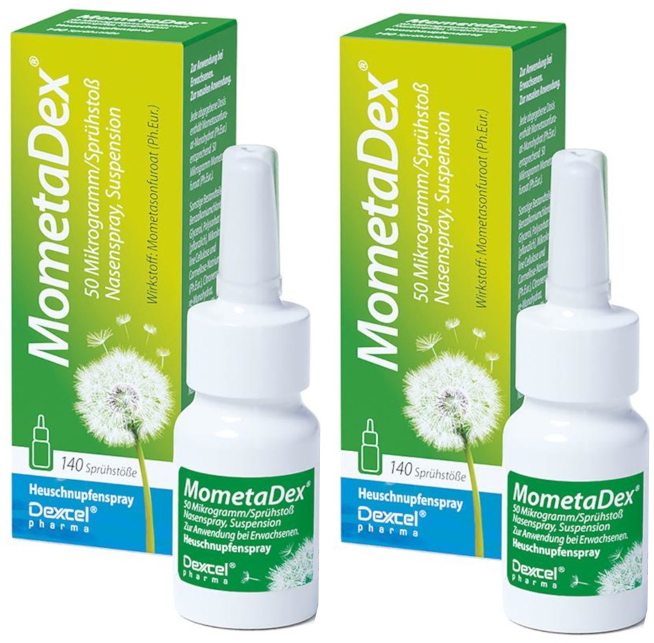 MometaDex 50UG Sprühstoß Heuschnupfenspray Doppelpack