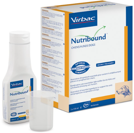 VIRBAC Nutribound Lösung zum Einnehmen für Hunde in der Rekonvaleszenz 3x150ml (Rabatt für Stammkunden 3%)