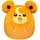 Squishmallows Teddiursa 35 cm Orange
