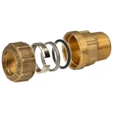 MillStore VX Messing Klemmverbinder 1 Zoll x 32 mm goldfarben