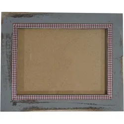 Mendler Bilderrahmen T246, Fotorahmen Wand-Rahmen, 21x26cm Holz Shabby-Look Landhaus ~ grau