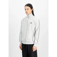 Alpha Industries Umstandsjacke ALPHA INDUSTRIES "Track Suit SL Jacket", Damen, Gr. L, grau (pastel grau melange), Obermaterial: 80% Baumwolle, 20% Polyester, Jacken