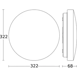 Steinel RS PRO P2 EM flat S 15,4 W weiß