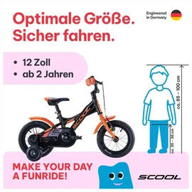 S'COOL XXlite 12 Zoll orange/schwarz