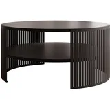 Mirjan24 Couchtisch, Schwarz, Rund, 75x40x75 cm, Wohnzimmer, Wohnzimmertische, Couchtische