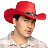 Boland Cowboyhut Django rot One Size