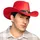 Boland Cowboyhut Django rot One Size