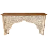 Marrakesch Orient & Mediterran Interior Zhora Konsolentisch 180 x 150 x 0 cm weiß