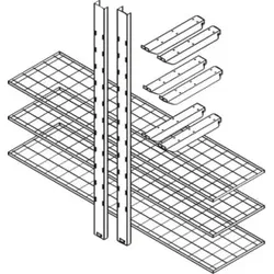 Säbu Gitterrostregal 2000 nn