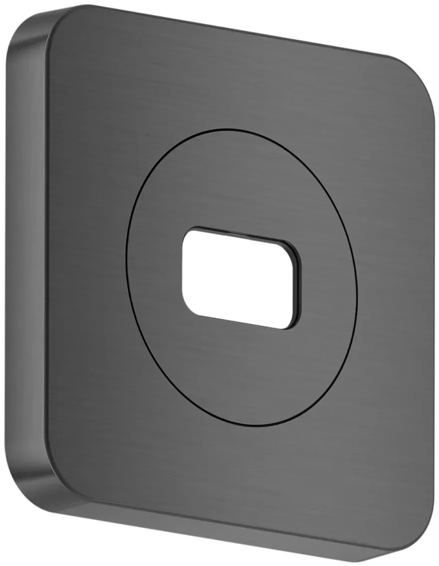Hansgrohe AXOR ShowerSphere Rosette 120/120 softsquare, Brushed Black Chrome, 39769340 39769340