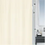 Spirella Duschvorhang - Anti-Bakteriell, waschbar, wasserdicht - Polyester, „Primo “ 240x200cm Beige