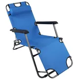VCM Maltosa Sonnenliege 200 x 60 x 80 cm Blau