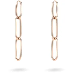 Paar Creolen LIEBESKIND BERLIN "Schmuck Geschenk Edelstahl Ohrringe Special Link, LJ-1558, LJ-1559", rosa (roségoldfarben), Ohrringe, Damen, Edelstahl