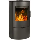 Haas + Sohn HAAS+SOHN Kaminofen FICUS.s perl-schwarz, mit integriertem Holzfach und Türe 5,15 kW