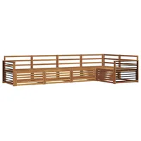 vidaXL Outdoor-Sofagarnitur 5-tlg. Natur Massivholz Akazie