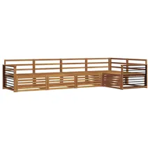vidaXL Outdoor-Sofagarnitur 5-tlg. Natur Massivholz Akazie