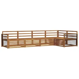 vidaXL Outdoor-Sofagarnitur 5-tlg. Natur Massivholz Akazie