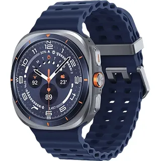 Samsung Galaxy Watch Ultra (2025) LTE 47 mm Titanium Blue Marine Band Blue