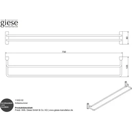Giese Badetuchhalter Etagere Chrom 11832-02