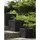 Beliani Blumentopf 40 x 40 x 38 cm Schwarz