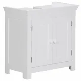 FineBuy Waschbeckenunterschrank Unterschrank Weiß 57 cm Badschrank