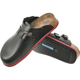 Birkenstock Kay Superlauf, WB, Naturleder, schwarz/rot, normal, Größe 41