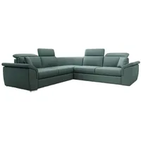 Luxusbetten24 Schlafsofa Designer Sofa Fernando, mit Schlaffunktion und Stauraum grün