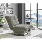 ed exciting design "Maranello", grau (mixed grau), B:96cm H:75cm T:93cm, 100% Polyester, Sessel, Drehsessel, frei im Raum stellbar, drehbar