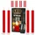 Novaliv LED Kerzen 23 cm rot 12 St.