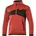 Fleecepullover Verkehrsrot/Schwarz 104
