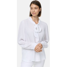 PM SELECTED Damen Stilvolle Business Crepe Bluse mit Schleife in Einheitsgröße PM62