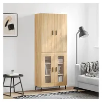 VidaXL Highboard Sonoma-Eiche 69,5x34x180 cm Holzwerkstoff