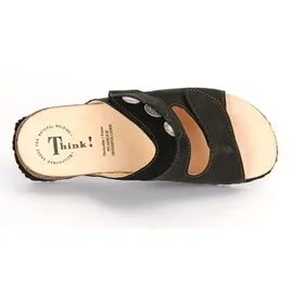 THINK! Mizzi Pantolette, Damen Pantoletten, Schwarz (SZ/K794 02), 40 EU