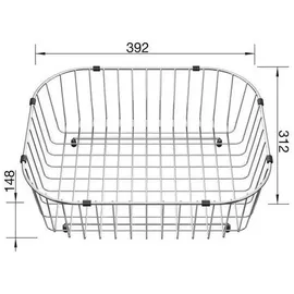 Blanco Geschirrkorb universal 390 x 310 x 130 mm