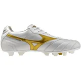 Mizuno Morelia II Elite FG Herren White/Football Gold/Galaxy Silver 41