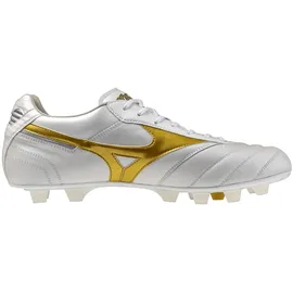 Mizuno Morelia II Elite FG Herren White/Football Gold/Galaxy Silver 41