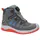 ELTEN MADDOX Kids BOA® grey-red Mid Sicherheitsstiefel (Schuhkarton, Paar) grau|rot 32 EU