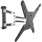 Ricoo TV-Wandhalterung S0744, (bis 55 Zoll, VESA bis 400x400, 1-tlg., schwenkbar neigbar ausziehbar Fernseher Halter universal VESA 400x400) grau