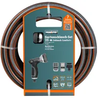 Primaster Gartenschlauch-Set Comfort+ mit Multibrause 25 m Ø 12,7