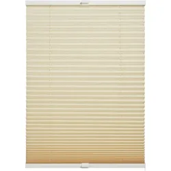 SCHÖNER WOHNEN-Kollektion Plissee »Milla«, blickdicht, mit Bohren, verspannt, verschraubt, silberne oder weiße Rollo-Technik SCHÖNER WOHNEN-KOLLEKTION beige 130 cm