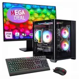 gamemax Gaming-PC MegaDeal Infinity Mini SET2632 2023 27" LED AMD Ryzen 5 7500F 4,0 GHz 32 GB RAM 1 TB SSD RTX 5060 Ti Windows 11